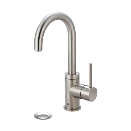 Pioneer Industries Single Handle Bathroom Faucet, Compression Hose, Brushed Nickel, Weight: 7.3 3MT180-BN